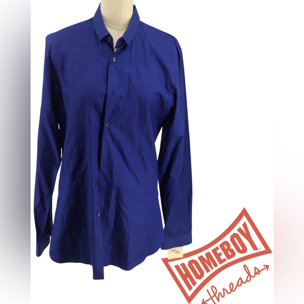Prada Cobalt Blue Italian Shirt